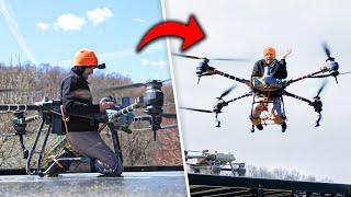 Man Flies Inside DJI Agras T40 Spray Drone – You Won’t Believe This!