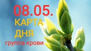 КАРТА ДНЯ. 08.05. ТАРО ГАДАНИЯ ПРОГНОЗ группа крови