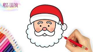 Малюємо Санта Клауса. Як намалювати Миколая. Дід Мороз. How to draw a Santa Claus