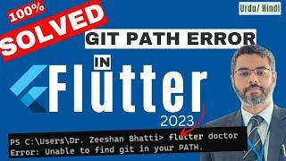 SOLVED! Flutter Error: Unable to find git in your PATH | flutter git path error 100% fix