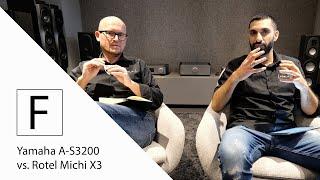 Hifi Verstärker Test - Yamaha A-S3200 vs. Rotel Michi X3 mit Elac Vels FS408 und Rega Planar 10!