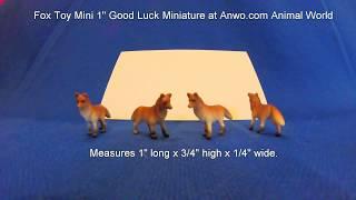 Fox Toy Mini 1" Good Luck Miniature at Anwo.com Animal World