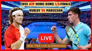 Andrey Rublev Vs Fabian Marozsan LIVE Score UPDATE Today Tennis 2025 ATP Hong Kong 1/8-Finals