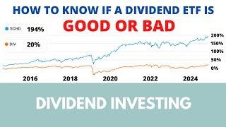 How to know if a dividend ETF is good or bad