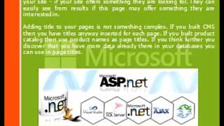 SEO Basics for ASP.NET