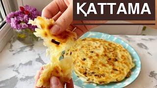 Onion flatbreads. Katlama. Layered flatbreads.