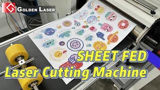 Sheet Fed Laser Cutting Machine | Label Sheet Laser Converting | GOLDEN LASER LC5035