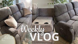 My New Reclining Sofa With Cup-holders Has Arrived! Watch Me Prep & Assemble It | FlexiSpot XS4