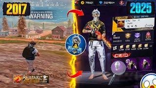 FREE FIRE PLAYERS 2017 VS 2025| Searching 2017 Old Players Id in 2025 | @RaiStar