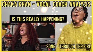 CHAKA KHAN TINY DESK - THROUGH THE FIRE @nprmusic | Vocal Coach Analysis #chakakhan  #vocalcoach