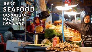 13 Hidangan SEAFOOD di 3 Negara || Thailand Malaysia & Indonesia Street Food