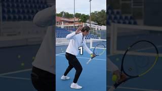 Hack your weight shift in 3 moves! ﻿﻿﻿﻿﻿﻿﻿﻿ #tennis #tennistips #tenniscoach #forehand