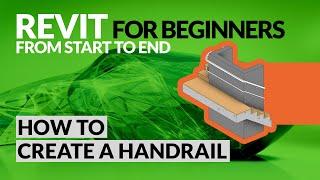 How to create handrail in Revit : Revit tutorials for beginners (2021)