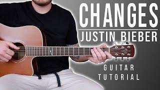 How to Play "Changes" by Justin Bieber on Guitar for Beginners *CHORDS + TABS*