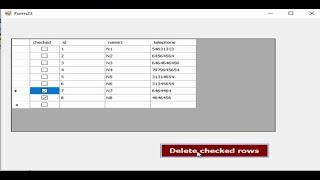 Programming visual basic.net: delete checked rows  from access database and datagridview in VB.net