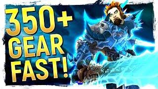 GEAR To iLvl 350+ FAST: Battle for Azeroth Gearing Up Guide - WoW Patch 8.0