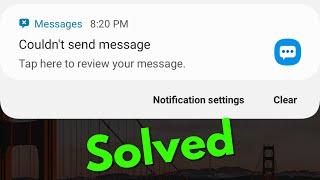 Fix Couldn't Send Message||Message Not Sending Problem in Samsung Mobile