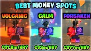 Testing Every The Best Money Spots in FISCH.. (USE THESE TO GET RICH)