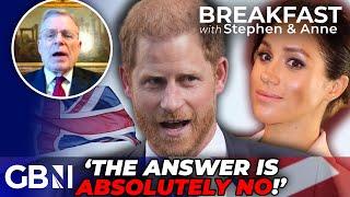 Harry and Meghan BRUTALLY SLAMMED in FIERY debate over Sussex UK RETURN: 'Who would TRUST them?!'