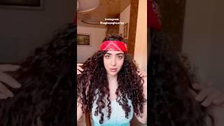 ۴تا استایل موی فر با اسکارف️نظرت چیه؟روز ۱۲از چالش ۲۳تا استایل موی فر️ #curlyhair #مدلمو #فرفری