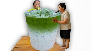 Bà Tân Vlog - Thử Thách Làm Cốc Matcha Latte Khổng Lồ 60 Lit Hot Trend