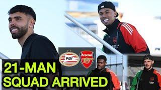 Arsenal Arrives in Eindhoven for UEFA Clash Against PSV