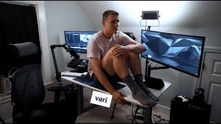 Productive Home Office - YouTube Studio Tour & Desk Setup | Autonomous x DLITZTV