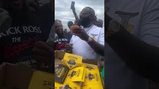 Rick Ross Tries Trill Burgers for the 1st Time 