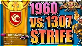 1307 vs 1960 [pass 6 opening & Dhalruk's puzzle box] Strife of the Eight KvK in Rise of Kingdoms