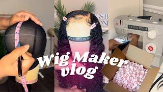 wig maker vlog | wig construction, styling, +story time