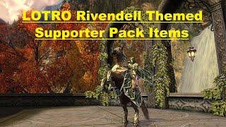 LOTRO Rivendell Themed Supporter Packs Items