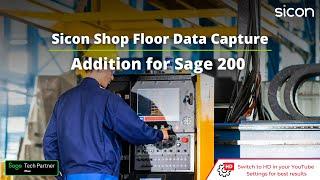 Sicon Shop Floor Data Capture Product Overview