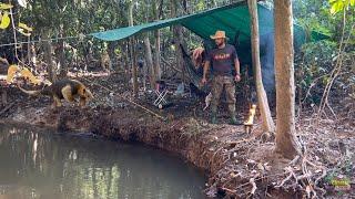 Fiz um ESTURRADOR de ONÇA no acampamento e testei, os ANIMAIS ficaram agitados 