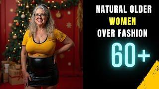 Natural Older Women OVER 50 - Timeless Tops and Stocking Outfits