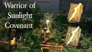 Warrior of Sunlight Covenant Sunlight Spear and Great Lightening Spear Miracle DARK SOULS REMASTERED