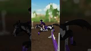 Does your horse know how to jump backwards?  #horses #starstable