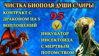 95.Контракт с драконом на 5 воплощений. Инкубатор инсектоида с мертвым потомством. Чистка биополя