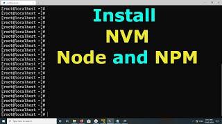 How to Install Latest Node Version Manager NVM and Install Node and NPM in macOS Mac OS X