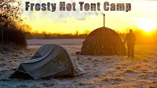 Frosty Winter Hot Tent Camping