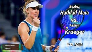 Beatriz Haddad Maia vs. Ashlyn Krueger 2025 Internationaux de Strasbourg  WTA  Highlights WTA  Tour