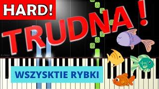  Wszystkie rybki - Piano Tutorial (TRUDNA! wersja)  NUTY W OPISIE 