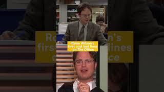 Rainn Wilson's First and Last Lines EVER!  - The Office US