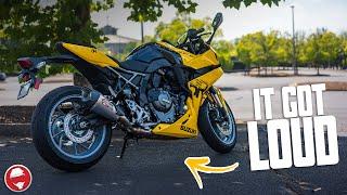 Suzuki GSX-8R Yoshimura Exhaust Install and Rev | THIS is how it SHOULD sound!