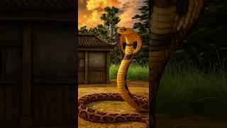 The snake bit the calf. #cow #snake #shorts #cartoon #viral #ai #trending #youtubeshorts