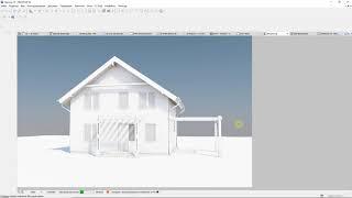 Оформление 3d документа Archicad белая модель White Model render