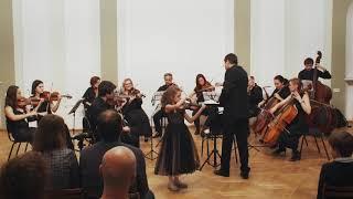 J.B. Accolay Violin Concerto in A minor, Anna 7 yo with "Cantilena" orchestra 16.11.2019