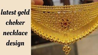 latest gold choker necklace light weight #gold #shorts #viral #trending #necklace