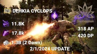 Black Desert Online | Succession Maegu DEHKIA CYCLOPS 11.8k TL Yellow 3/1/2024 UPDATE