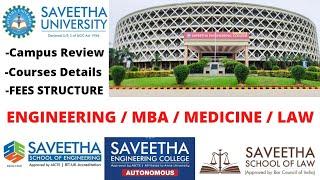 SAVEETHA ENGINEERING COLLEGE AUTONOMOUS | SAVEETHA SCHOOL OF ENGINEERING CHENNAI |TOP 10 UNIVERSITY