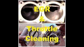 EGR & Throttle body cleaning on Volvo Diesel engine 2.4D